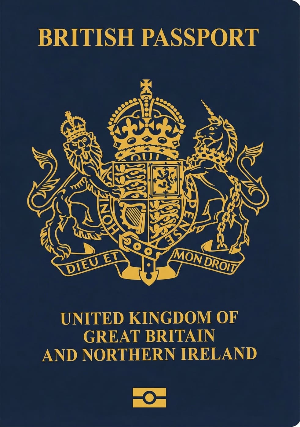 Cover of a British passport